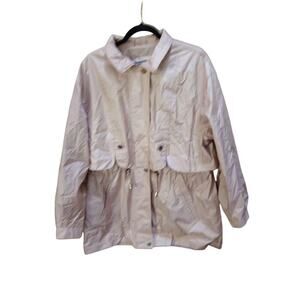 Fleet Street Vintage Womans Rose Pink Overcoat Lined Jacket Relaxed Large